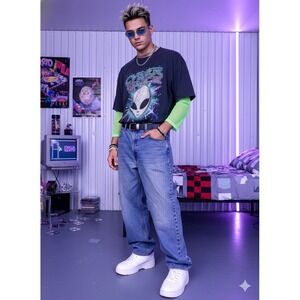 Polo Ralph Lauren Jeans Mens Relaxed Fit Light Wash Denim Pants Size 36x30